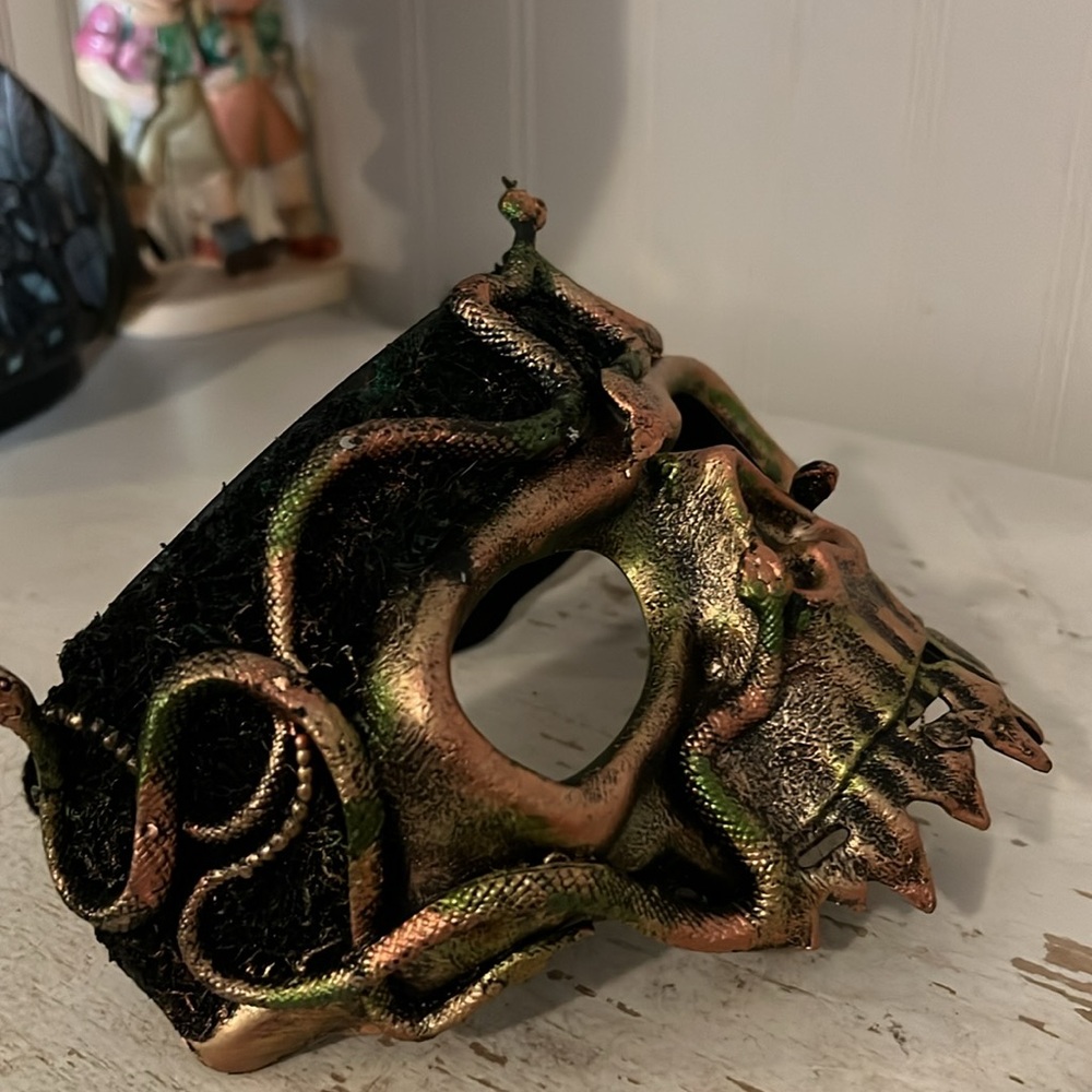 Handmade Medusa snake mask Halloween cosplay - Picture 3 of 6